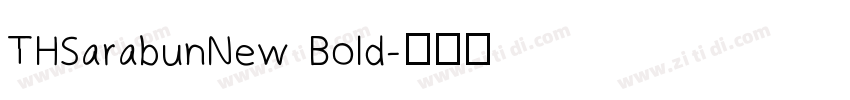 THSarabunNew Bold字体转换